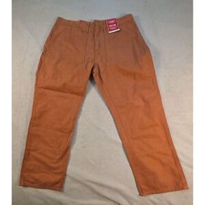 Levi's Double Front Utility Pants Men's Size 38x30 Canvas Relaxed Fit Workwear